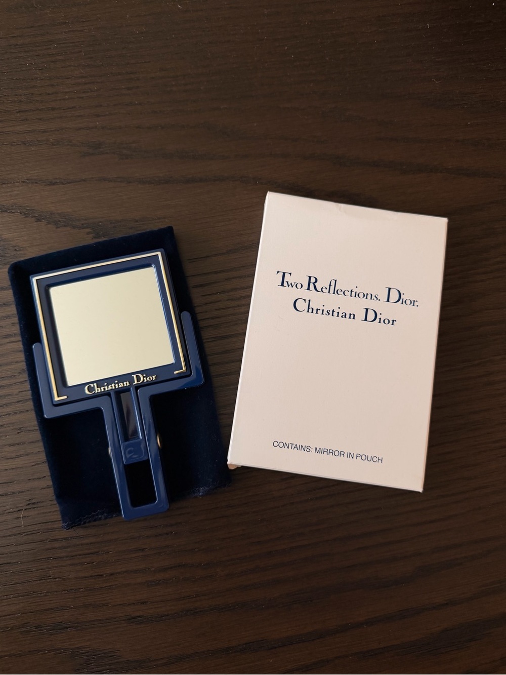 Christian Dior vintage double sided hand mirror/compact